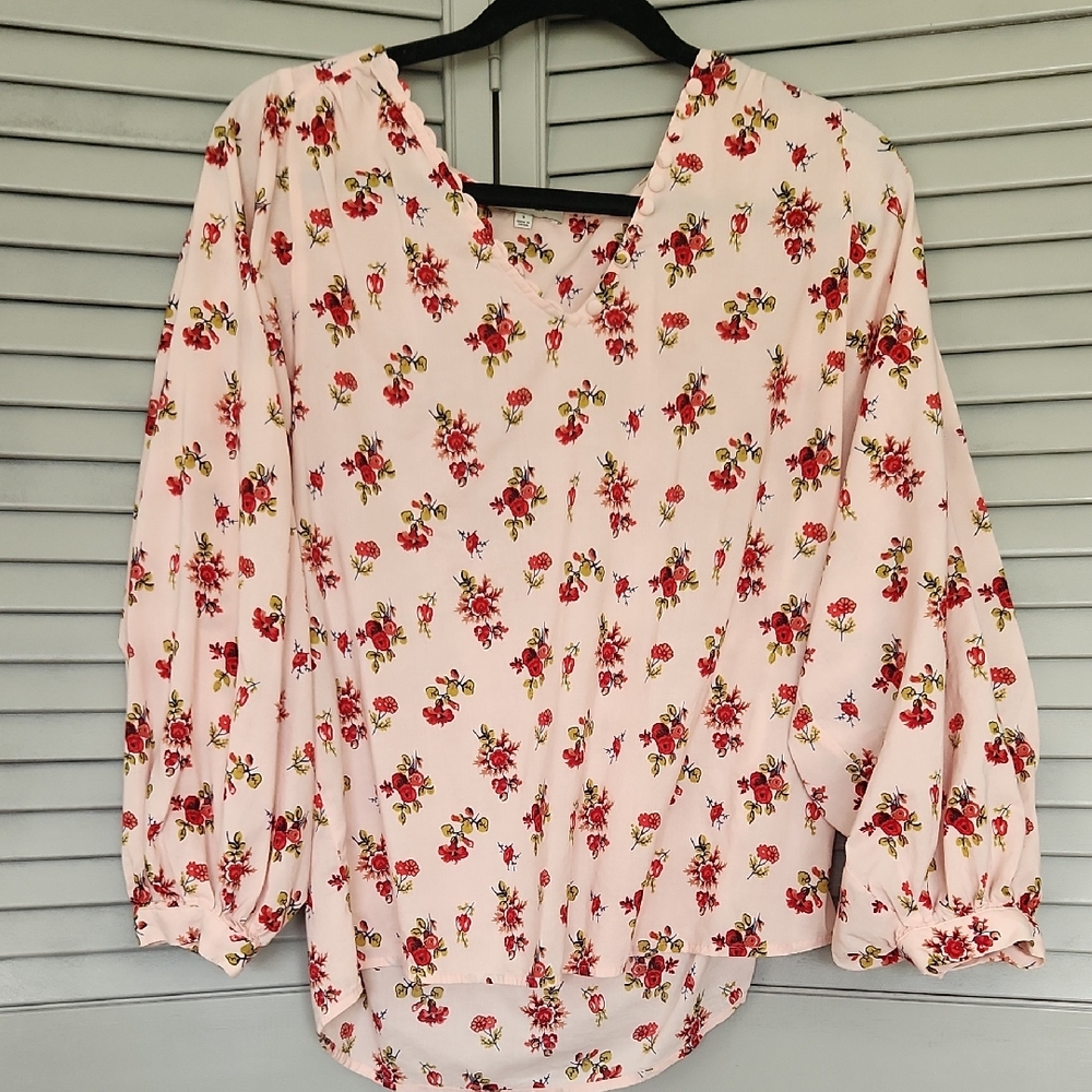 Madewell Raglan Peasant Prarie Cottagecore Countryside Blooms Boho Flower Girly